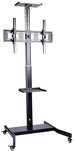 Speaka Soporte de TV Profesional para televisor de 32 a 75 Pulgadas, inclinable, Montaje en Suelo, Metal