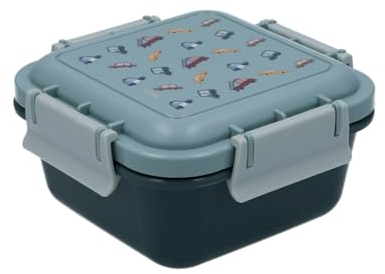 Tutete Caja Almuerzo Infantil Pequeña 380ml - Fiambrera Escolar, Apta para Microondas y Lavavajillas, Cierre Hermético, Ideal para Parque o Colegio, 100% Libre de BPA | Vintage Cars