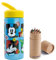 OM SUPPLIES Mickey Reusable Sipper Water Bottle Drink Bottle with built-in handle for Easy Carry School Lunch Kids Childrens 410ml (Mickey)