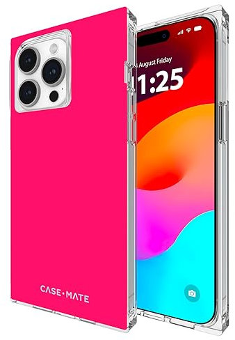 Case-Mate BLOX iPhone 15 Pro Max Case - Neon Watermelon [12FT Drop Protection] [Compatible with MagSafe] Magnetic Cover with Square Edges for iPhone 15 Pro Max 6.7, Anti-Scratch, Shockproof