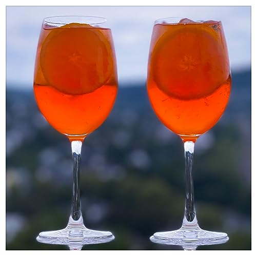 Topkapi Aperol Spritz Glas Hofbach XL – Aperol Spritz Lot de 6 verres à cocktail, 470 ml, verre professionnel sans plomb pour Aperol Spritz, Lillet, Hugo, Amalfi, cocktails,