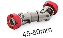 45–130 mm Flansch Edelstahl Antriebswelle for 1/10 RC Crawler Auto TRX4 TRX6 kompatibel mit for Axial SCX10 D90 Tamiya Upgrade Stück (Size : 45-50mm)