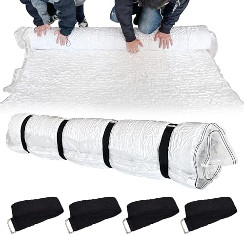 Mattress Vacuum Bag for Memory Foam Mattress, Latex Mattress Vacuum Seal Bag with Straps, Moving, Storage and Shipping (King/Double/4ft Small Double)