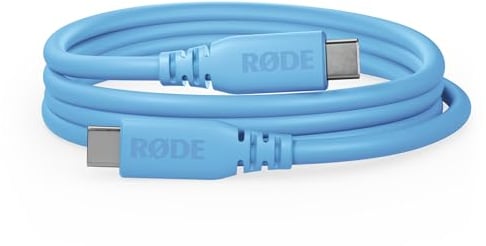 RØDE Câble SC27 USB-C SuperSpeed vers USB-C pour transfert de données rapide jusqu'à 5 Gbps et alimentation de 60 W (2 m, bleu)