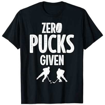 Zero pucks given love ice hockey T-Shirt