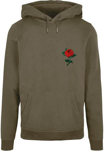 Mister Tee Men's MT1487-Rose Hoody Hooded Sweatshirt, Olive, XS