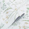 Timeet Peel and Stick Wallpaper Plants Floral Self Adhesive Wallpaper 41x1000cm Leaf Sticky Back Plastic White Green Botanical Pattern Wall Covering Decorative Film for Interior Wall Furniture