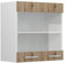 Vicco Küchenglasschrank R-Line, Glashängeschrank, Artisan-Eiche/Weiß, 60 cm