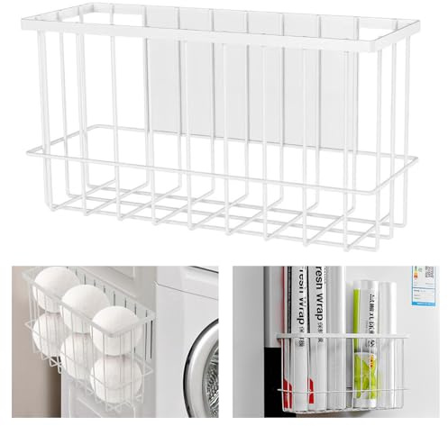 Gachiwar Magnetischer Korb - Stauraum für Waschküche, Küche und Kühlschrank - Hält an magnetischen Oberflächen - Ideal für Trocknerbälle und Stifte