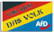 FlagShipper - AFD Flagge 150x90 cm Alternative für Deutschland Design AfD Partei Fanartikel Fahne NEU Logo Dunkelblau Landtagswahl Europawahl Bundestagswahl für Garten Demonstration
