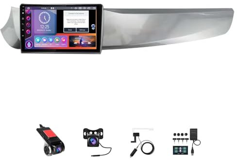 BOJONTN 9 Zoll Android 14 Touchscreen Bildschirm Autoradio 2 Din für Alfa Romeo Giulietta 2010-2014 mit Kabellosem Carplay Bluetooth GPS Navi Lenkradsteuerung Rückfahrkamera(F2 (4+64G))