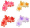 Lot de 4 grande pinces cheveux en forme de fleur, barrette cheveux de 10 cm pour cheveux épais, pince à cheveux à forte tenue