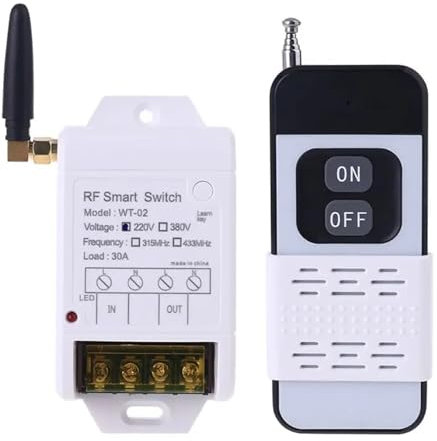 220V 380V 30A Relay Wireless Remote Control Switch Receiver Transmitter Ultra High Sensitivity Receiving Fit for Water Pump(315MHZ)