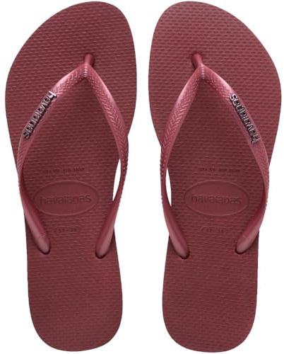 Havaianas Hav. Slim Logo Metallic Damen Flip Flops, 39 EU
