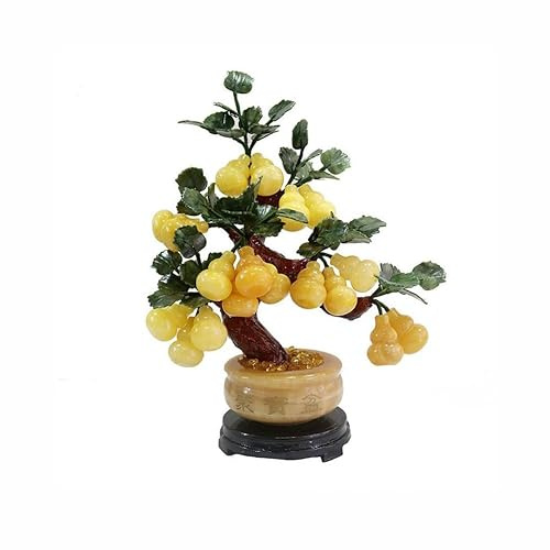 Bonsaï Artificiel Ornements de Jade et Plantes en Pot Feng Shui – Décoration artificielles Plantes artificielles(Petit)