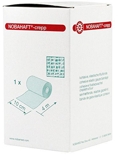 NOBAHAFT crepp kohäsive Mullbinde 4 m, Größen:10 cm x 4 m