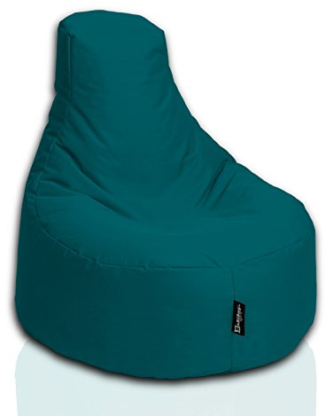 Sitzsack Gamer Beanbag 62 Farben Indoor Outdoor Sitzsäcke Gaming Beanbags Sitzkissen Erwachsene Riesensitzsack Kinder Lounge Bodenkissen Schule Kindergarten Tobekissen 80cm Durchmesser,Petrol