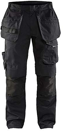 Blakläder 149613309998D120 Service Bundhose mit Nageltaschen Größe in Schwarz/Dunkelgrau, D120