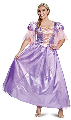 DISGUISE Costume classique de Raiponce Deluxe pour femme, violet, 46-48