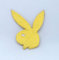 Playboy Bunny Rabbit Aufnäher zum Aufbügeln / Aufnähen, Gelb