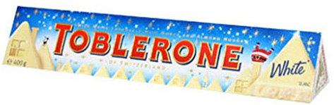Maxi Toblerone 360g Chocolat Blanc White (lot de 6)