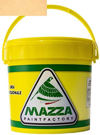 COLORIFICIO MAZZA Pittura Decorativa Per Interni Effetto Sabbiato Lt 5 Sabbia Vernice Muro Effetto Metallizzato Cangiante Perlescente Idropittura Murale Colorata (Giallo Arancio Chiaro Sbp3066)