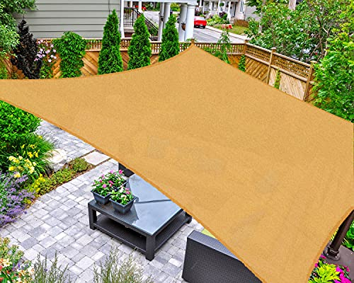 AsterOutdoor - Toldo Parasol Rectangular de 8 x 12 pies, toldo con Bloqueo UV para Patio, Patio Trasero, césped, jardín, Actividades al Aire Libre, Arena