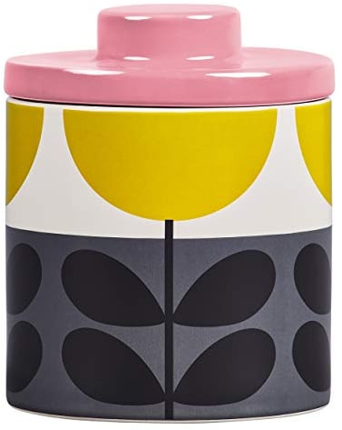Orla Kiely OK614 Storage Jar-Sunflower Ochre Kitchen, Ceramic