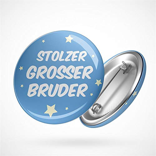 Huuraa Button Stolzer Großer Bruder Geschenk Ansteck Pin Größe 59mm Stolzer Großer Bruder Geschenkidee