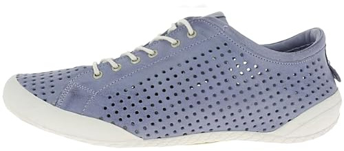 Andrea Conti Damen Schnürschuh Sommerschuh Leder perforiert 0345767, Größe:40 EU, Farbe:Lila