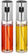 Relaxdays Vaporisateur huile, vinaigre, set, 2 sprays, 100 ml, verre, cuisiner, barbecue, brumisateur, transparent