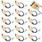 Iyowei 15 PCS G9 Lamp Holders, Ceramic Base Socket for Halogen and LED Lights, Wire Connector Bulb Base With Teflon Wire