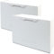 Pack de 2 zapateros en polipropileno color blanco ACABADO RATTAN