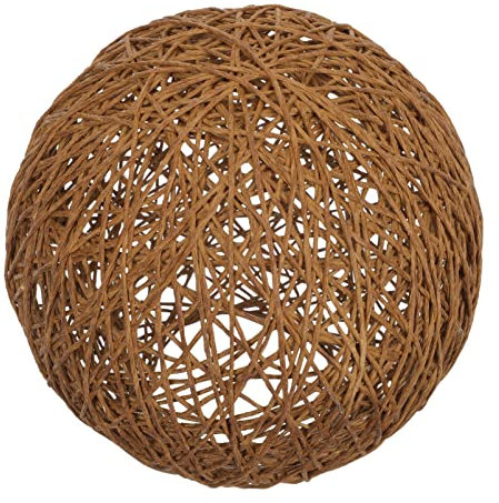SOLUSTRE Kronleuchter Schatten Lampenabdeckung Aus Korbgeflecht Rattan-kugellampenschirm Lampenschirme Aus Rattan Hängeleuchte Rattan-lichtschirm Gewebte Duft Schreibtischlampe Papier