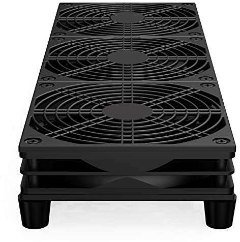 VTRETU Quiet USB Fan for Receiver DVR Playstation Xbox Computer Cabinet Cooling（360mm x 25mm 5V)