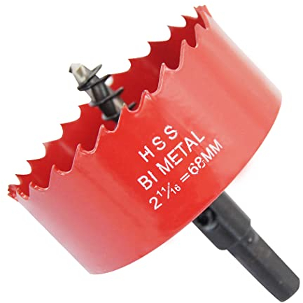 Scie cloche 68mm LAIWEI pour percer des trous dans le bois, le placoplâtre, le PVC, etc. Outil de perçage tranchant et durable