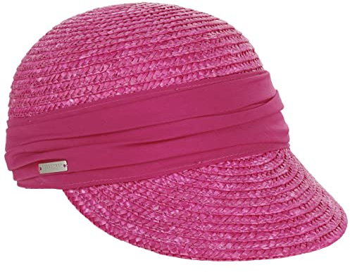 Seeberger Damen Strohkappe Fuchsia
