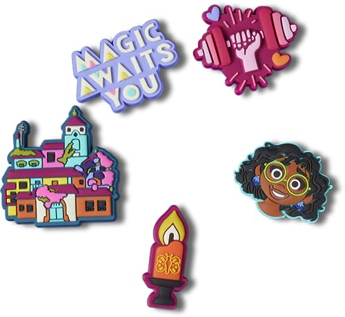Crocs Unisex's 5-Pack Disney Jibbitz Shoe Charms, One Size