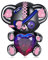 Cool Black Bear Charms mit Herz 925 Sterling Silber Tier Perlen passen Pandora Charms Armband Schmuck Geschenke für Frauen