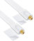 conecto boccola finestra 30 cm, presa F su presa F, 2 cuscinetti adesivi, placcato oro, rame, set di 2