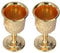 2pcs 1.5 X 2.7in Gobelet Médiéval Gothique Décoration Rétro En Relief Dorée Pour Gobelet à Vin Décoration De Voyage Collection Maison