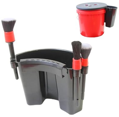 Car Detailing Bucket, Portable Auto Wash Organizer Hanger, Black