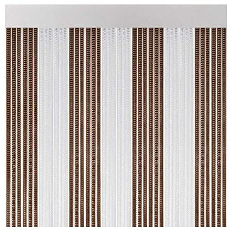 Acudam Cortina Lisboa Puertas Cristal Marrón Exterior PVC Aluminio 90 x 210 cm