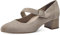 Tamaris COMFORT Damen Pumps mit Riemen aus Leder Mary Jane, Grau (Hellgrau), 38 EU
