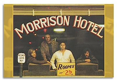 Jim Morrison The Doors Band 1969 Foto Morrison Hotel Hard Rock Leinwand Poster Dekorative Malerei Leinwand Wandposter und Kunstdruck Moderne Familie Schlafzimmer Dekor Poster 30 x 45 cm