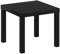 Furinno Classic Homey Quadratischer Beistelltisch, Schwarz