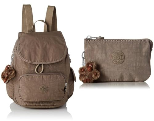 Kipling City Pack S Women's Backpack, Brown, Small, True Beige, One Size