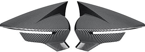 MACHSWON Außenspiegelabdeckungen links rechts, 1 Paar ABS-Außenspiegelgehäuseabdeckungen, kompatibel mit SE-AT Leon MK3 5F ST FR Cupra I-biza Mk5 Arona KJ7 2017-2020, Kohlefaser