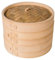 Soulnioi Vaporera de bambú de 25,4 cm, cesta de vapor de alimentos de dos niveles, incluye tapa de bambú y 2 cestas de bambú, ideal para cocina asiática, bollos, albóndigas, verduras, pescado
