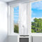 AC Window Seal, LYUNIT 560cm/220Inch Portable Universal Window Seal Kit for Mobile Air Conditioner Unit & Tumble Dryer, Hot Air Stop Air Exchange Guards, Easy to Install-with Zip